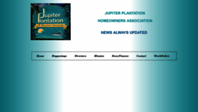What Jupiterplantation.org website looked like in 2021 (3 years ago)