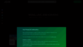 What Joox.com website looked like in 2021 (3 years ago)
