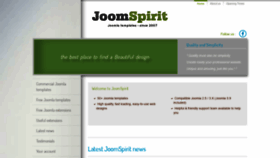 What Joomspirit.com website looked like in 2021 (3 years ago)