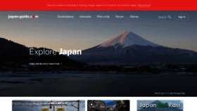 What Japan-guide.com website looked like in 2021 (3 years ago)