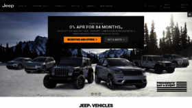 What Jeep.com website looked like in 2021 (3 years ago)