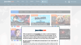 What Jeuxvideo.com website looked like in 2021 (3 years ago)