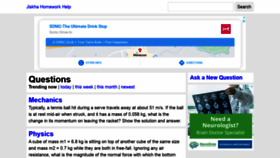 What Jiskha.com website looked like in 2021 (3 years ago)