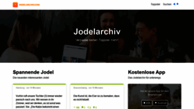 What Jodelarchiv.com website looked like in 2021 (3 years ago)