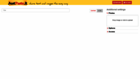 What Justpaste.it website looked like in 2021 (5 years ago)