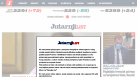 What Jutarnji.hr website looked like in 2021 (3 years ago)