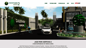 What Jadeparkserpong.id website looked like in 2021 (3 years ago)