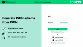 What Jsonschema.net website looked like in 2021 (4 years ago)