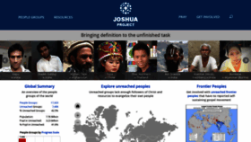 What Joshuaproject.net website looked like in 2021 (3 years ago)