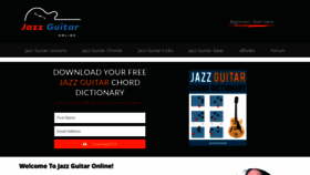 What Jazzguitar.be website looked like in 2021 (3 years ago)