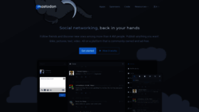 What Joinmastodon.org website looked like in 2021 (3 years ago)