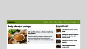 What Jaktak.cz website looked like in 2021 (3 years ago)