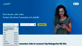 What Joblift.de website looked like in 2021 (3 years ago)