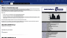 What Joomlacode.org website looked like in 2021 (3 years ago)
