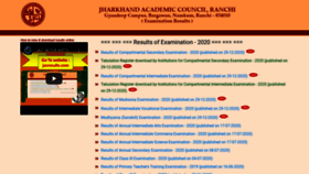 What Jacresults.com website looked like in 2021 (3 years ago)