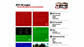 What Jpct.net website looked like in 2021 (3 years ago)