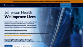 What Jeffersonhealth.org website looked like in 2021 (3 years ago)