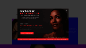 What Juvederm.com website looked like in 2021 (3 years ago)