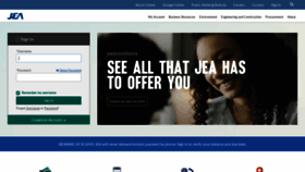 What Jea.com website looked like in 2021 (3 years ago)