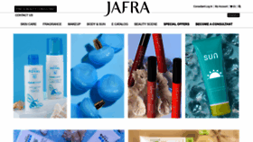 What Jafra.com website looked like in 2021 (3 years ago)