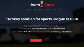 What Joomsport.com website looked like in 2021 (3 years ago)