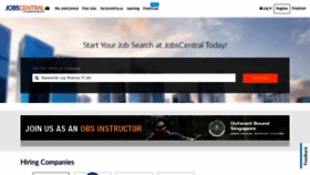 What Jobscentral.com.sg website looked like in 2021 (3 years ago)