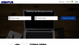 What Jobatus.com.br website looked like in 2021 (4 years ago)