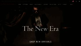 What Johnvarvatos.com website looked like in 2021 (3 years ago)