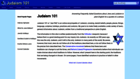 What Jewfaq.org website looked like in 2021 (3 years ago)