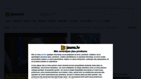 What Jauns.lv website looked like in 2021 (3 years ago)
