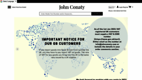 What Johnconaty.com website looked like in 2021 (3 years ago)