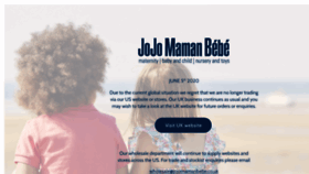 What Jojomamanbebe.com website looked like in 2021 (3 years ago)