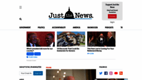 What Justthenews.com website looked like in 2021 (3 years ago)