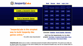 What Jeopardylabs.com website looked like in 2021 (3 years ago)