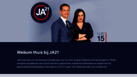 What Ja21.nl website looked like in 2021 (3 years ago)