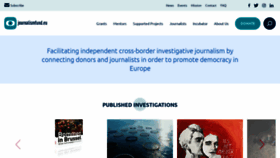 What Journalismfund.eu website looked like in 2021 (3 years ago)