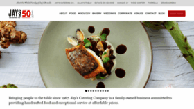 What Jayscatering.com website looked like in 2021 (4 years ago)