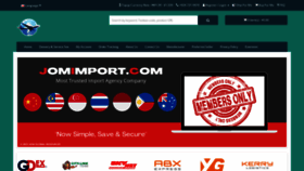What Jomimport.com website looked like in 2021 (3 years ago)