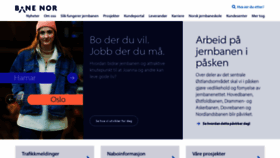 What Jernbaneverket.no website looked like in 2021 (3 years ago)