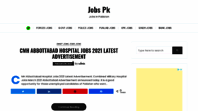 What Jobspk.xyz website looked like in 2021 (3 years ago)