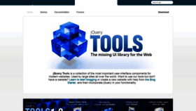 What Jquerytools.org website looked like in 2021 (3 years ago)