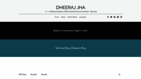 What Jhadheeraj.com website looked like in 2021 (3 years ago)