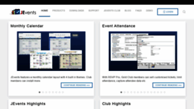 What Jevents.net website looked like in 2021 (4 years ago)