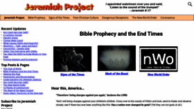 What Jeremiahproject.com website looked like in 2021 (3 years ago)