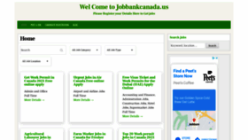 What Jobbankcanada.us website looked like in 2021 (3 years ago)