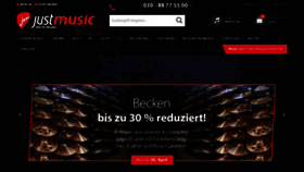 What Justmusic.de website looked like in 2021 (3 years ago)