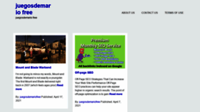 What Juegosdemariofree.com website looked like in 2021 (3 years ago)
