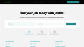 What Joblife.co.za website looked like in 2021 (3 years ago)