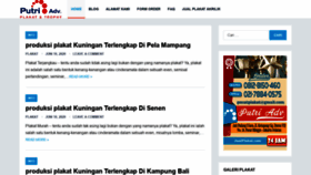 What Jualplakat.com website looked like in 2021 (3 years ago)