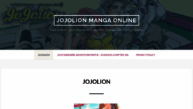 What Jojolionmanga.com website looked like in 2021 (3 years ago)